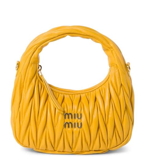 miu miu small yellow bag